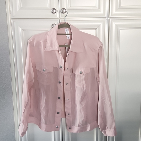 NWT &BASICS | Sheer Trucker Jacket - Picture 11 of 16